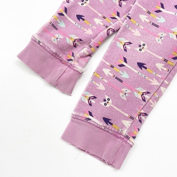 Cat & Jack little girls purple arrow print zip up jacket with hood - Picture 2 of 5